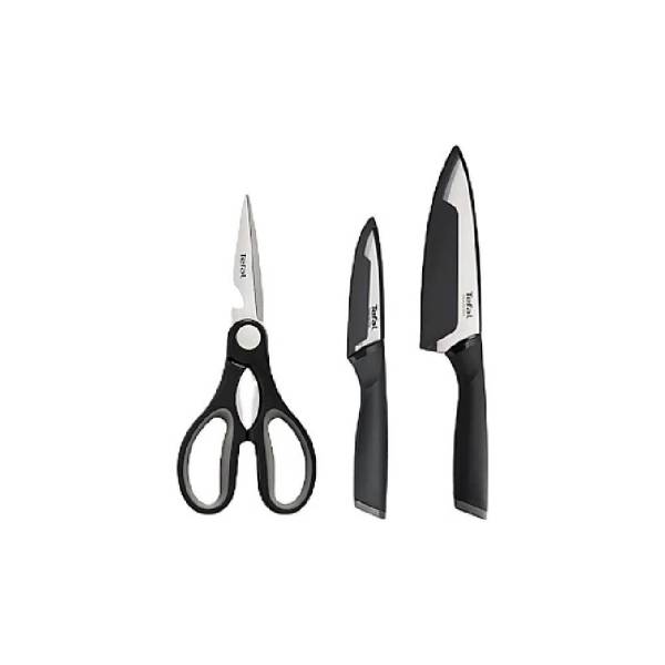 Tefal 3 Pcs Comfort Knife Set (Pairing 9cm + Chef Knife 15cm + Shears) TEF-K221S3