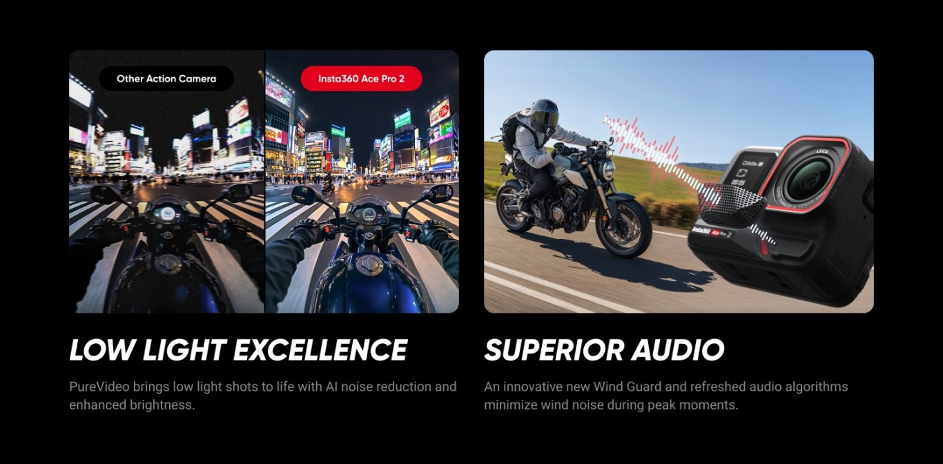 Insta360 Ace Pro 2 low light performance and audio upgrade