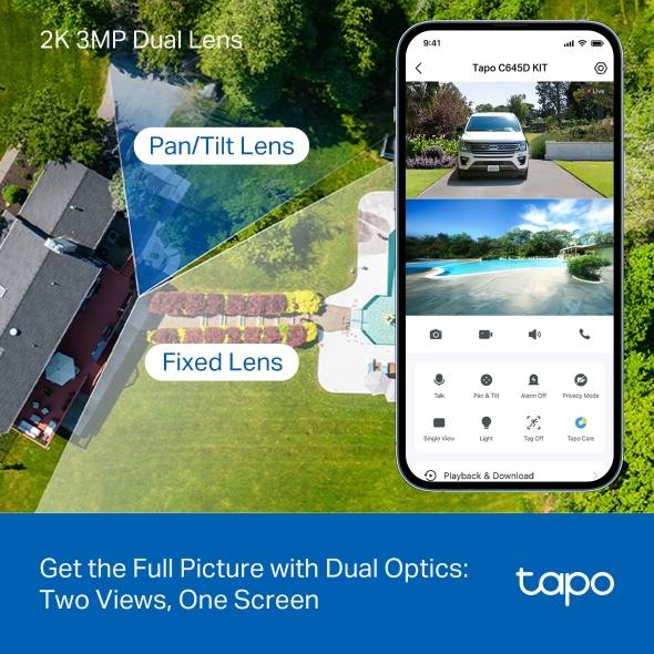 Tapo C645D KIT get full pictures and two optics