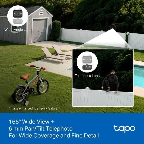 Tapo C645D KIT wide view and tilt telephoto