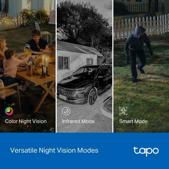 Tapo C545D night vision modes