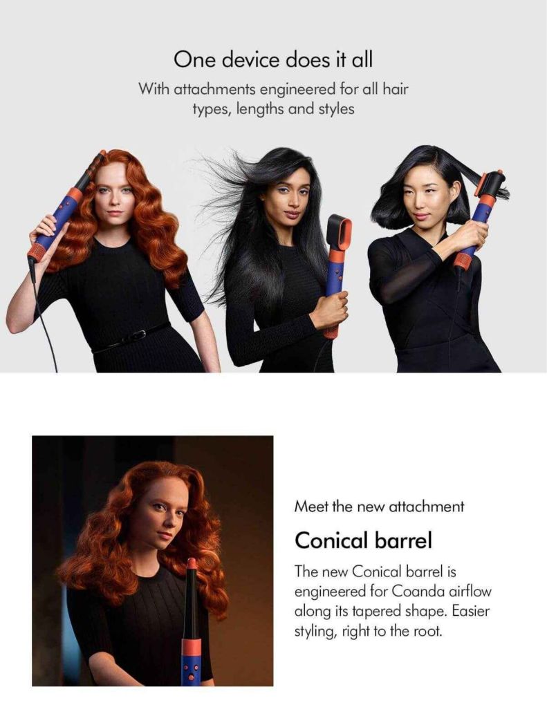 Dyson Airwrap i.d.™ Multi-styler and Dryer features