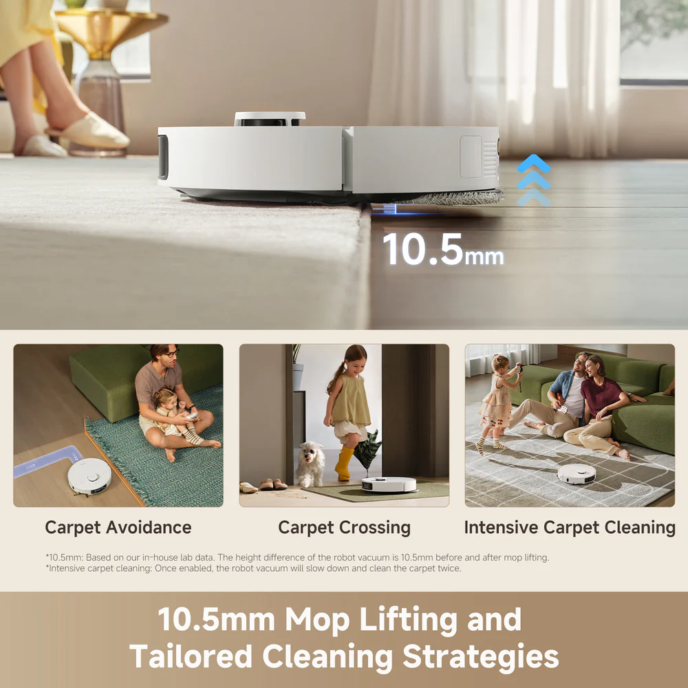 Dreame L10s Ultra Gen 3 Robot Vacuum DRM-L10SU3GL mop lifting