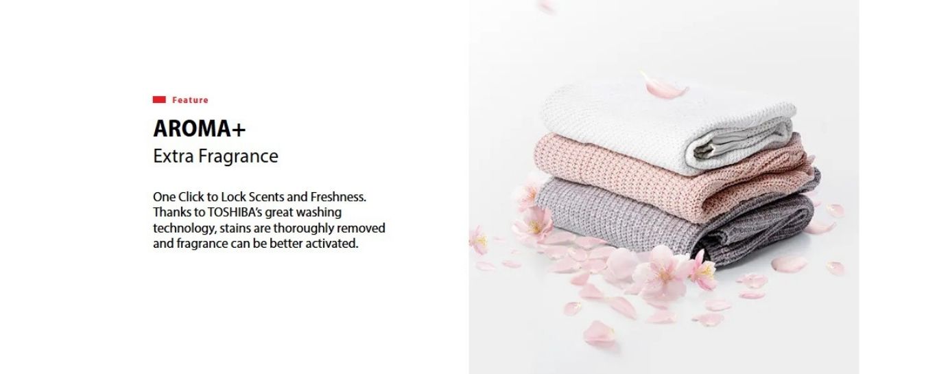 Aroma+ keeps clothes fresh and fragrant
