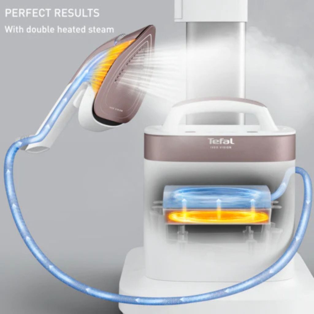 Tefal IXEO Vision All-in-One Steaming Ironing Solution Garment Steamer TEF-QT1811 features