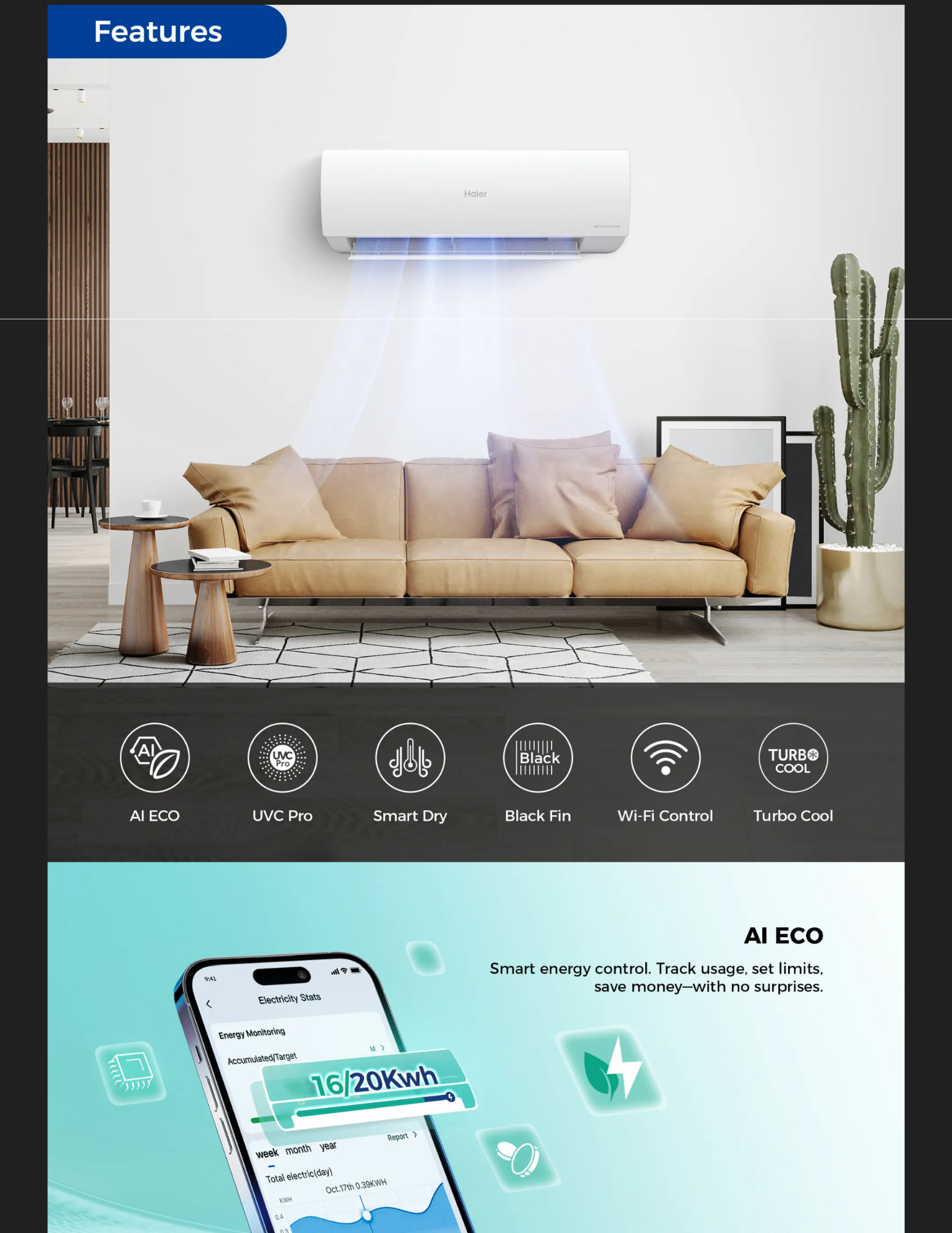 Haier Air Conditioner Feature 1