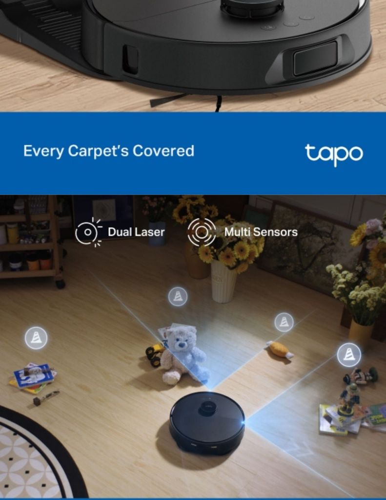 TP-Link Tapo RV50 Pro Omni Self-Cleaning Robot Vacuum & Mop TP-TAPORV50PROOMNI descriptions