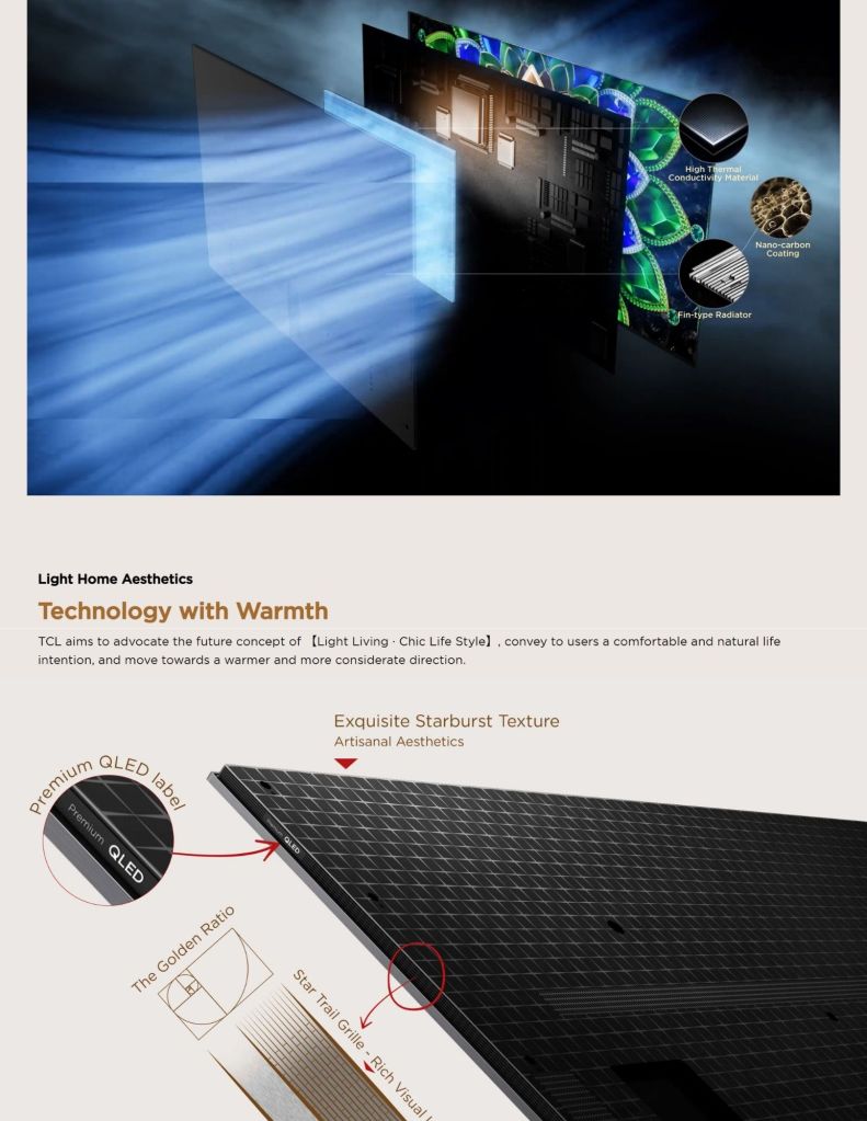 TCL 65"-75" A400 Premium QLED TV features