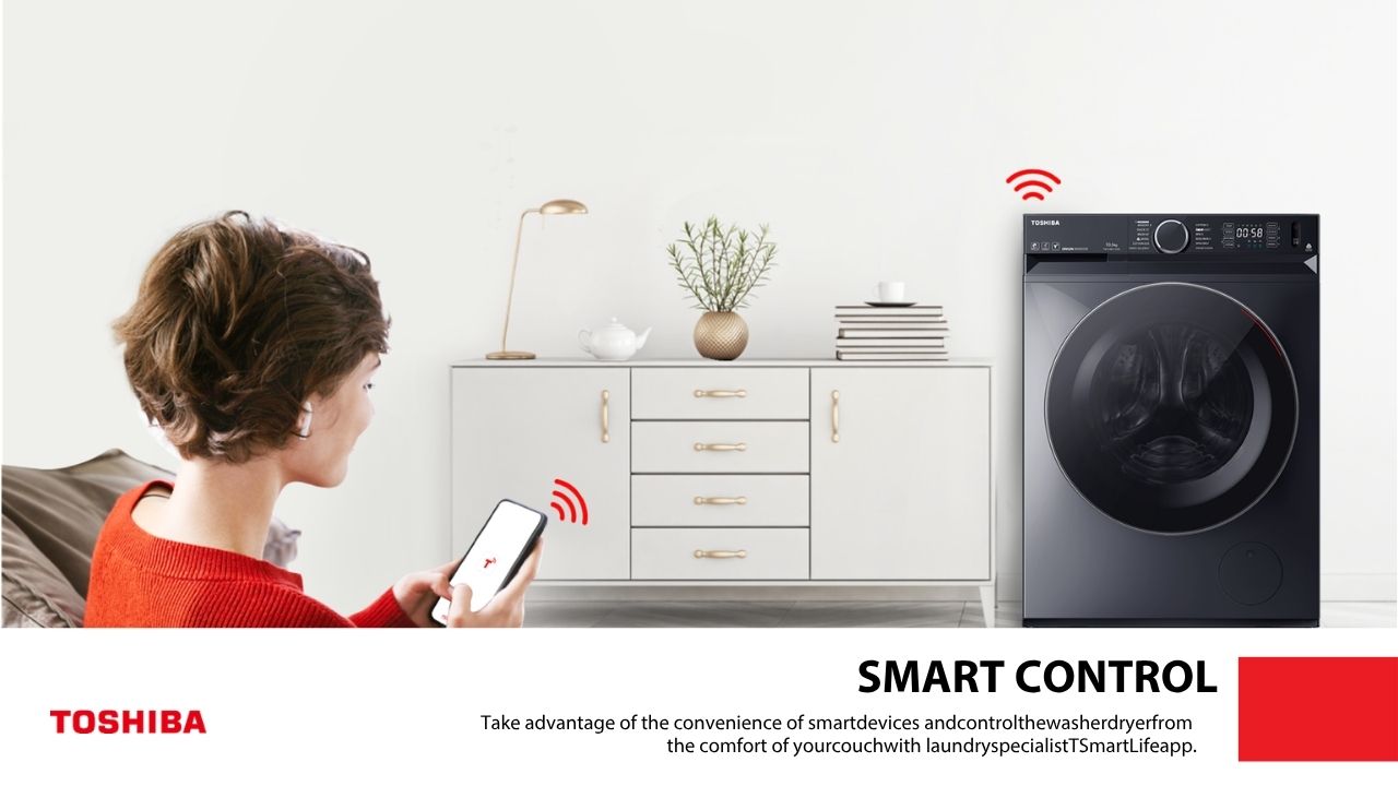 Smart control washer via mobile app connectivity