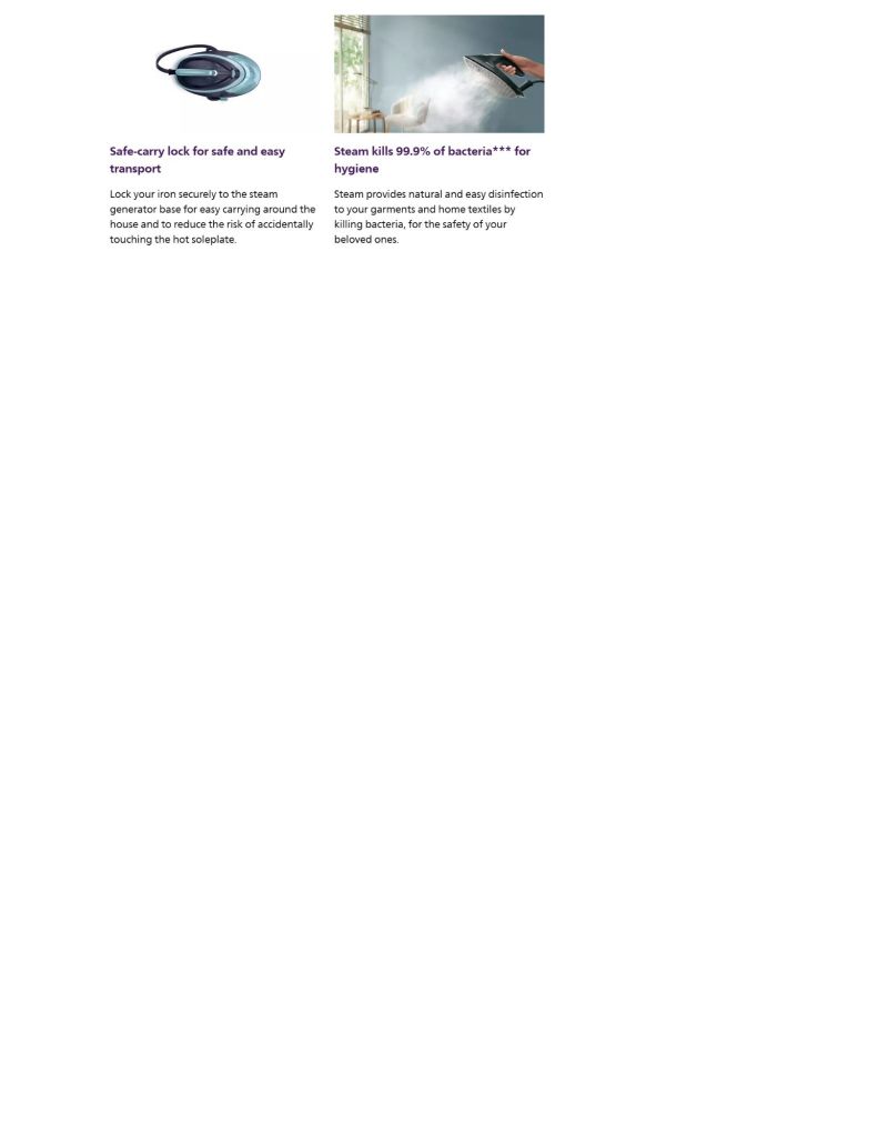 Philips 3120W PerfectCare Steam Generator PLP-PSG7200/20 features