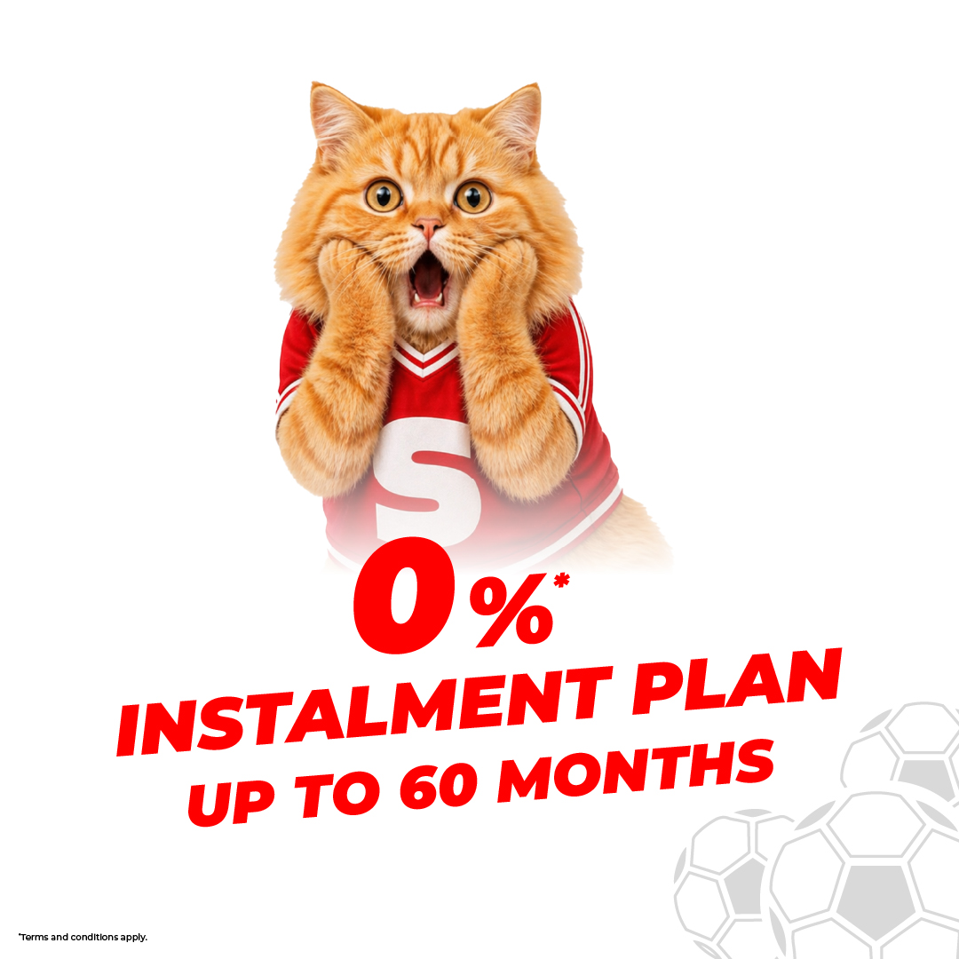0% instalment up to 60 months