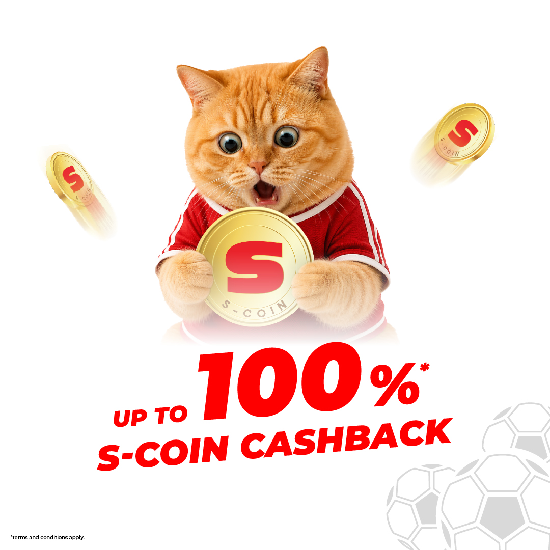 Up to 100% S-Coin Cashback