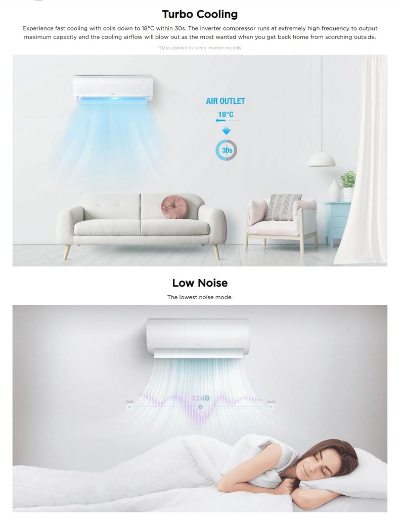 TCL Elite Air Cond turbo cooling and low noise