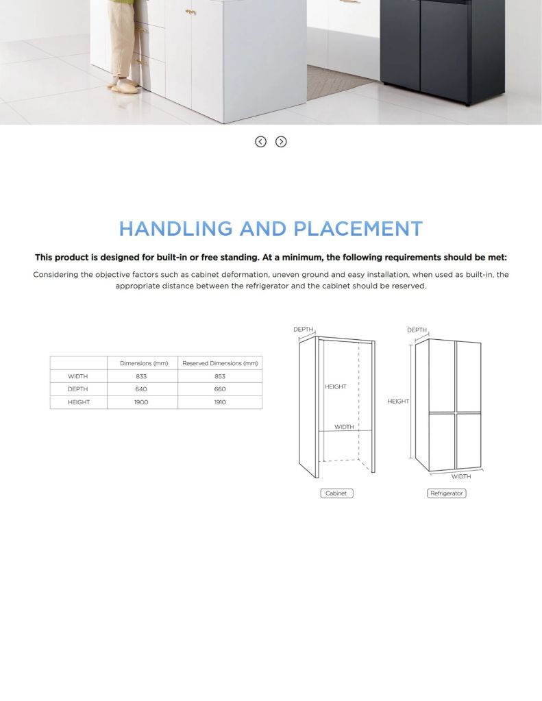 TCL 580L Multi-Door Built-In Refrigerator TCL-TRC580CGBP features