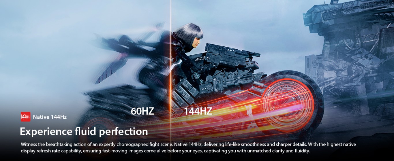Native 144Hz Smooth Gaming
