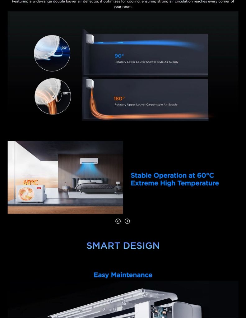 TCL 1.0HP-2.5HP VoxIN Inverter Air Conditioner with smart design