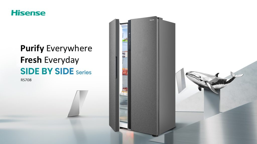 Hisense side-by-side refrigerator product overview