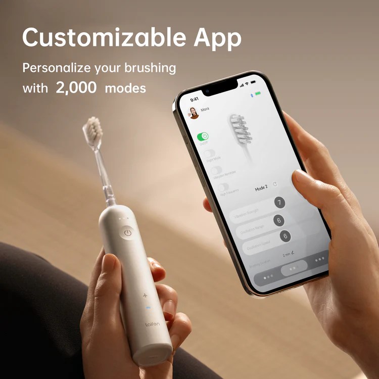 Wave Electric Toothbrush, Oscillation & Vibration (Type C Magnetic Charging Cable) - Image 6