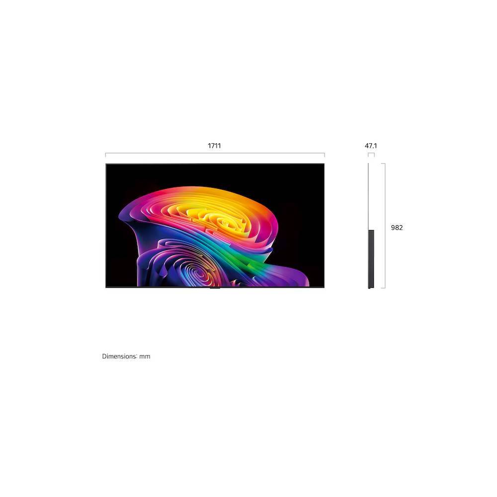 LG OLED evo AI C6 4K Smart TV (2026) 77 inch - Size
