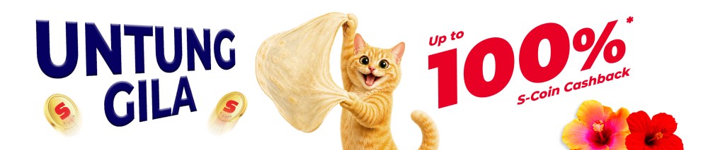 Untung Gila up to 100% S-Coin Cashback