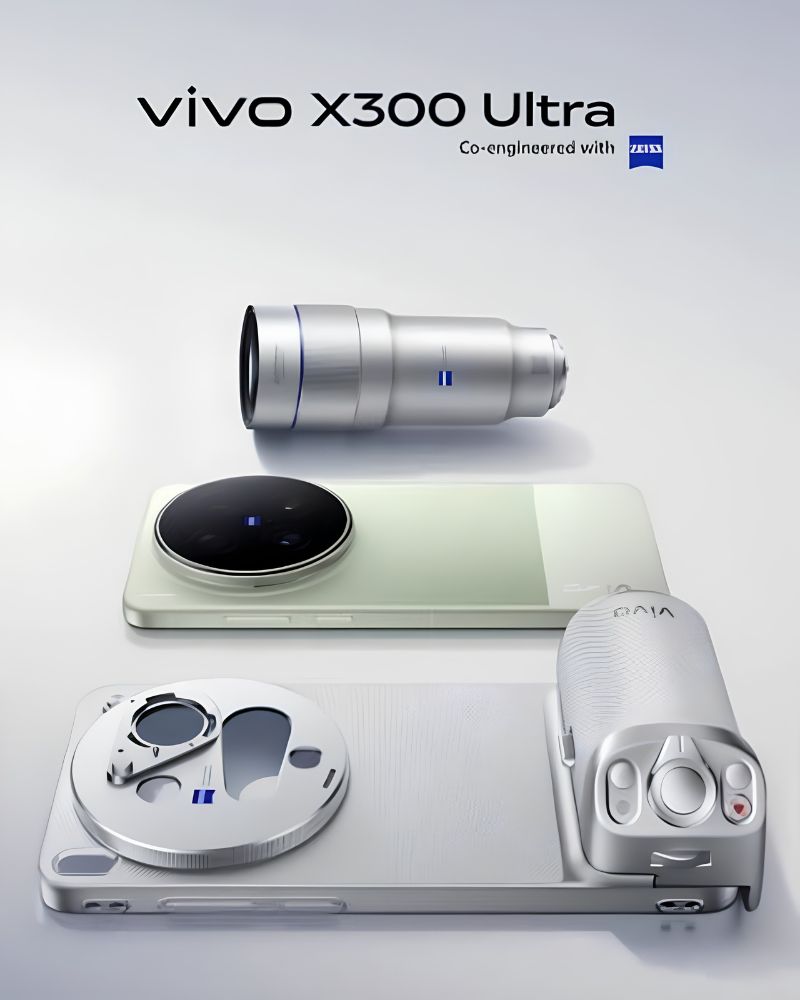 vivo X300 Ultra with lens and photography kit