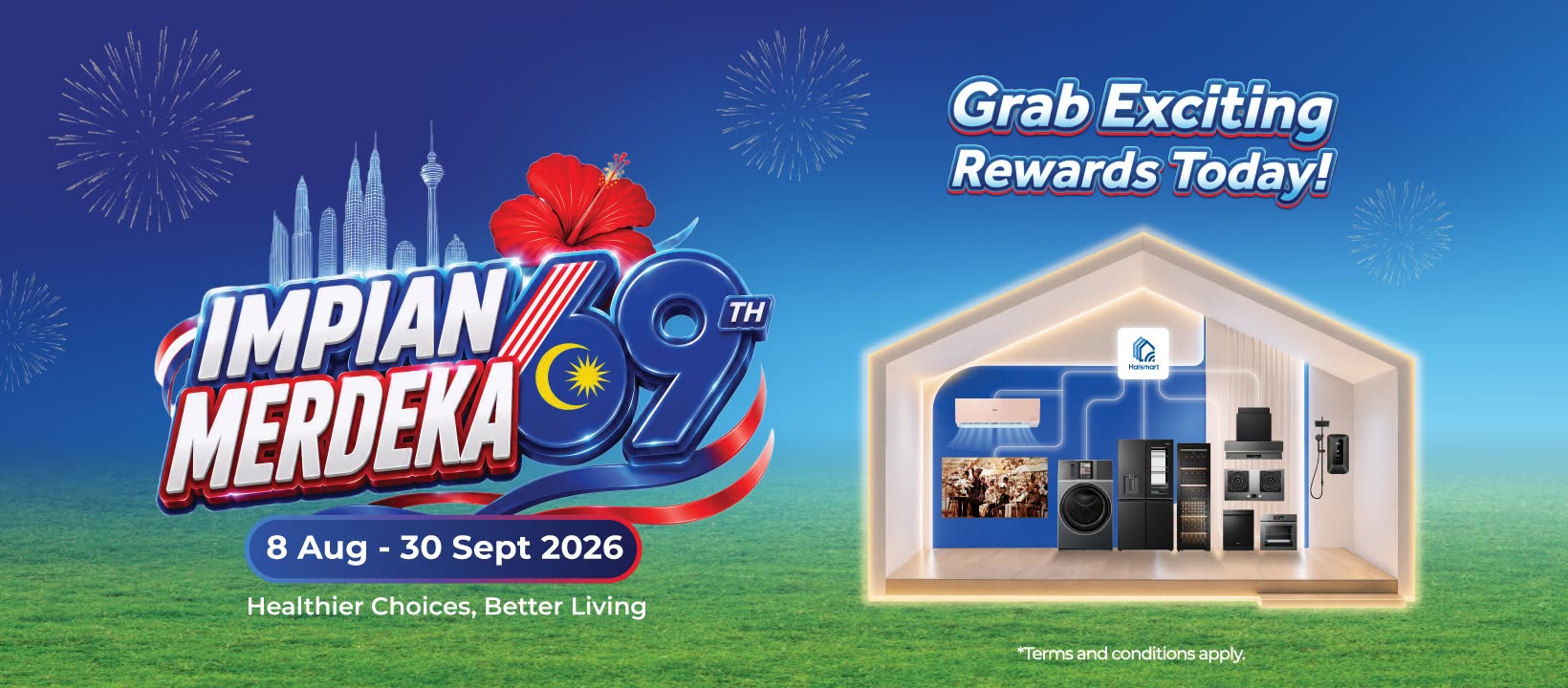 Haier Impian Merdeka 69th promotion from 8 August to 30 September 2026
