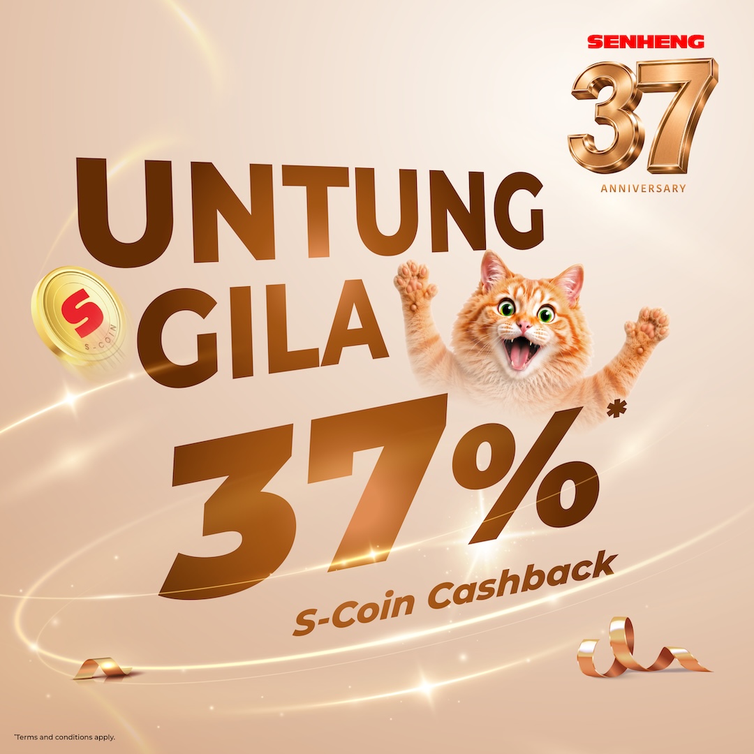 Untung Gila 37% S-Coin Cashback