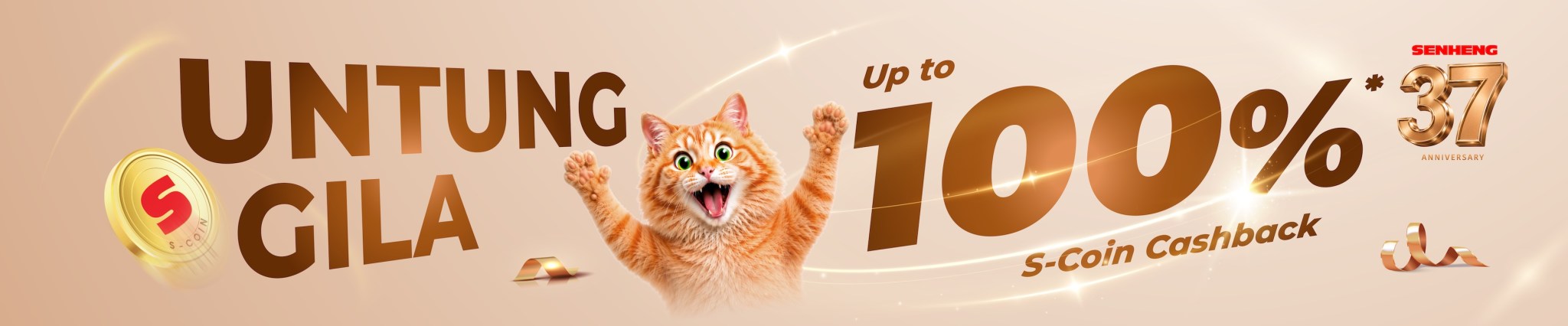 Untung gila up to 100%