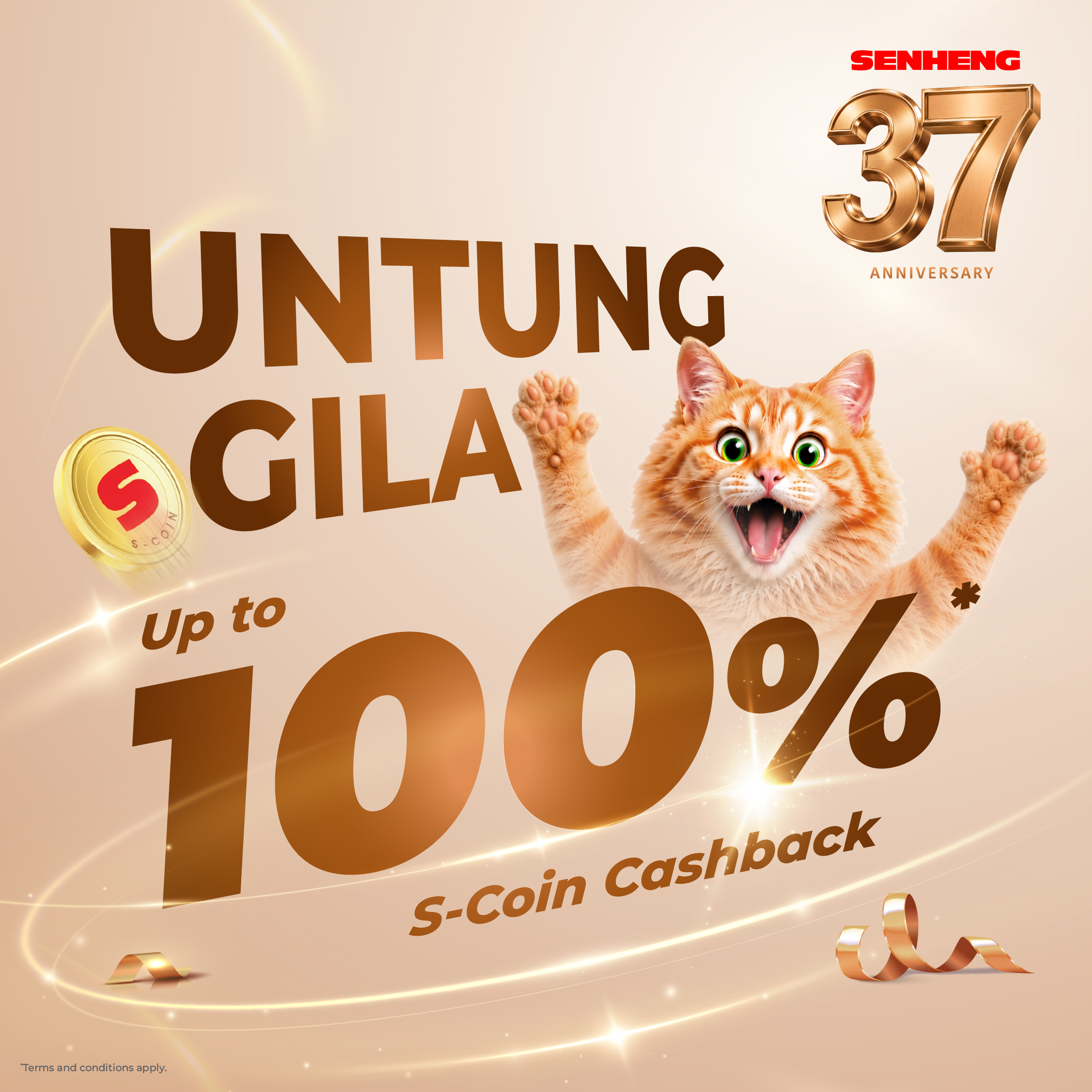 Untung Gila up to 100% S-Coin Cashback