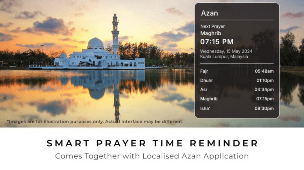 SHARP 4TC75JJ5000X Google TV with localised Azan prayer time reminder feature