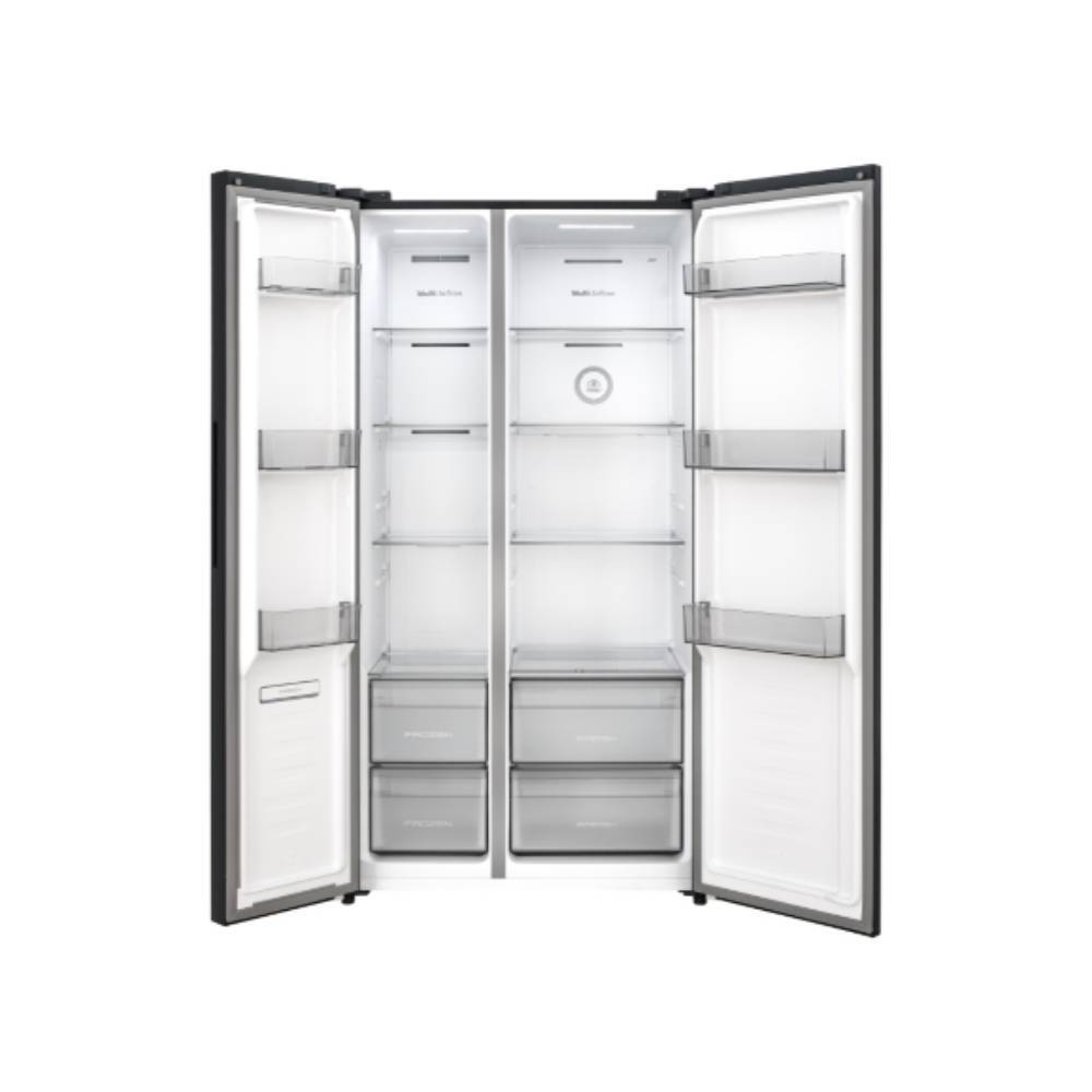 Hisense 670L Side by Side Fridge - Front View