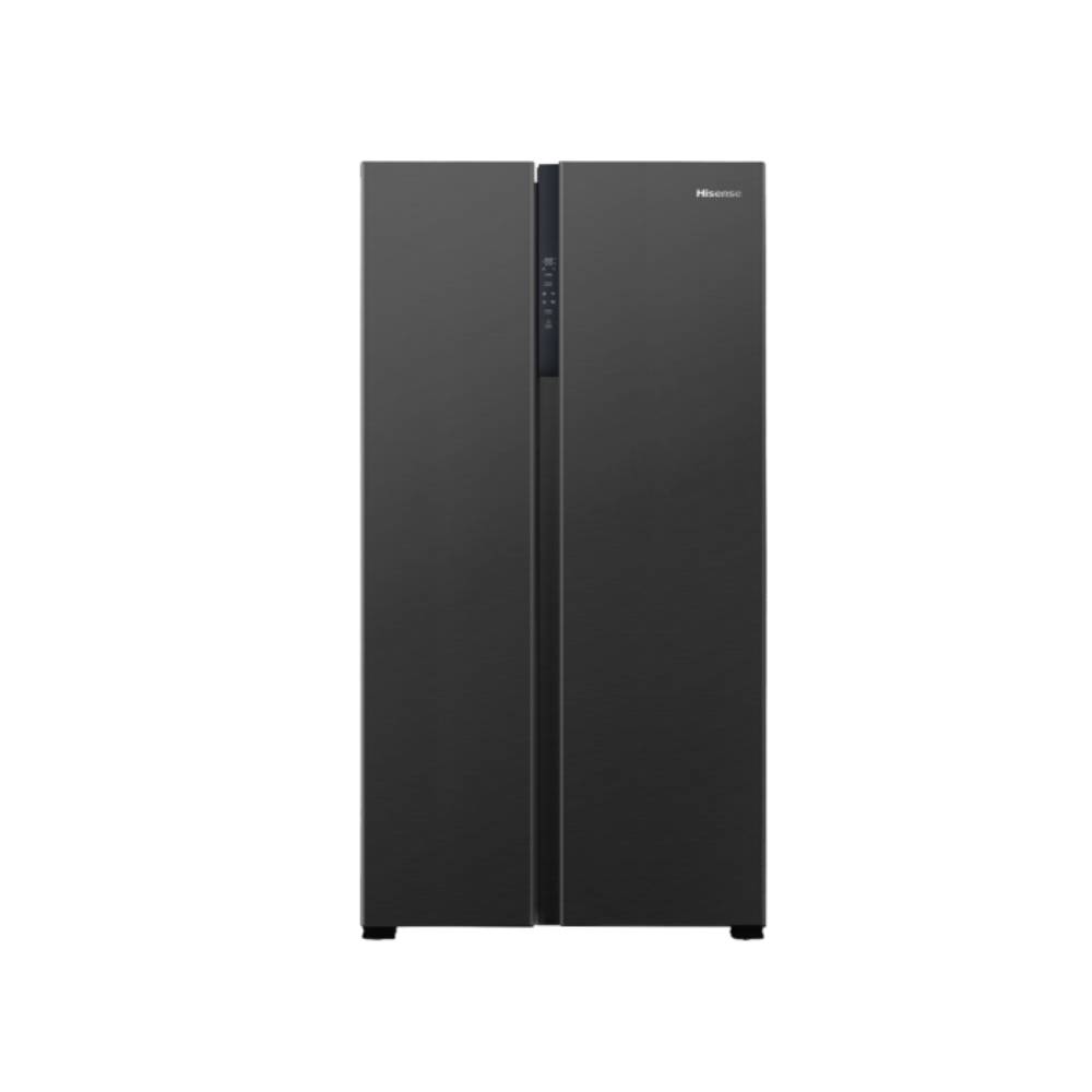 HSE-RS718N4ABN1 Hisense 670L Side by Side Fridge - Front View