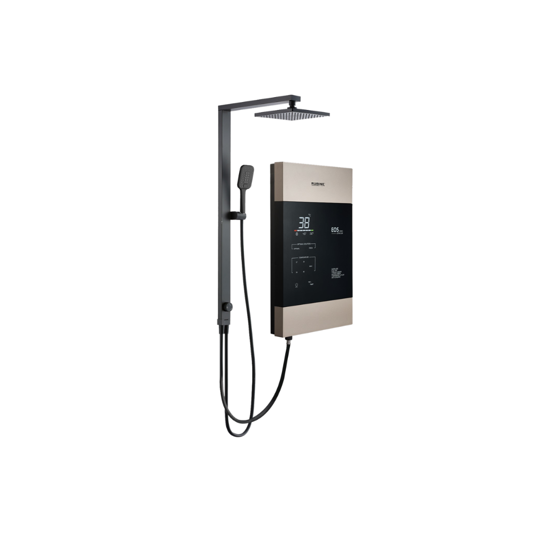 Product Images (6) Rubine 4.5kW EOS Ultra Slim DC Pump Rain Shower