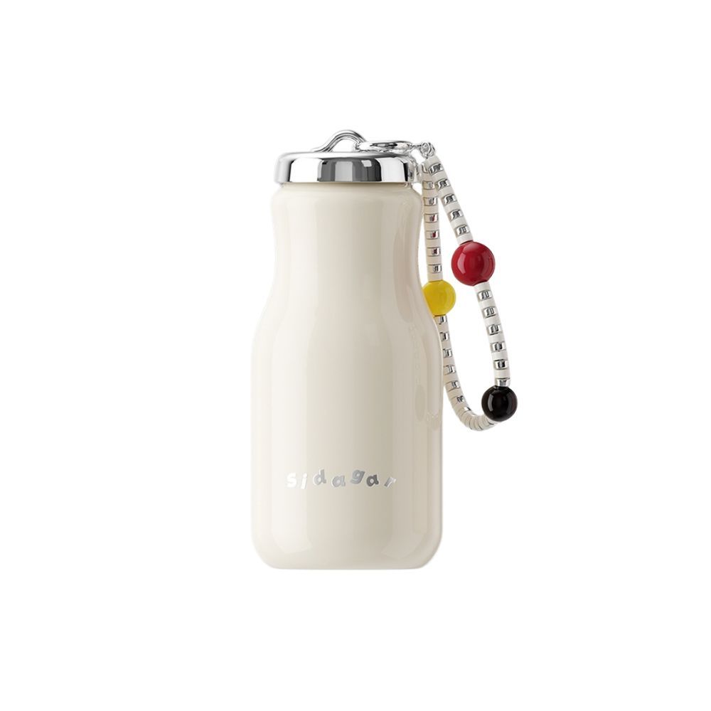 Sidagar 330ML SUS316 Linglong Travel Cup (White) - Front View