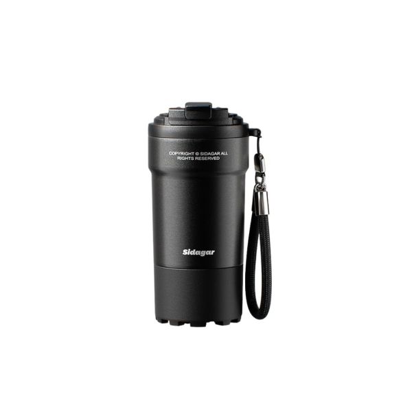 Sidagar 520ML Ceramic Yufeng Cup (Black) - Front View
