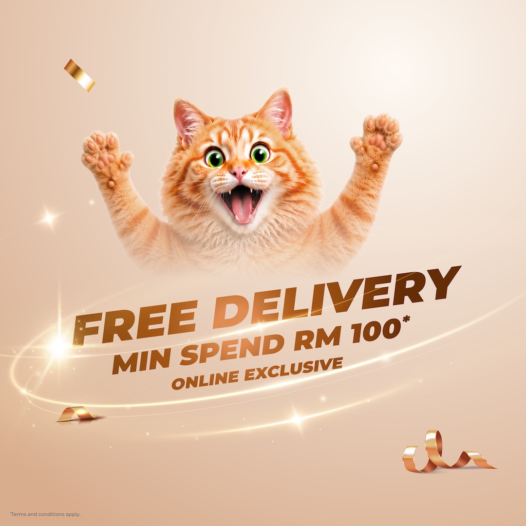 Free Delivery min spend RM100*