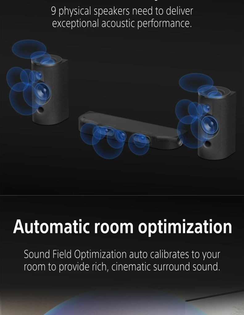 Close up of BRAVIA Theatre Trio automatic room optimization