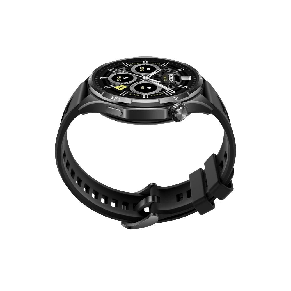 Watch 6 Black Fluoroelastomer Strap - Image 5