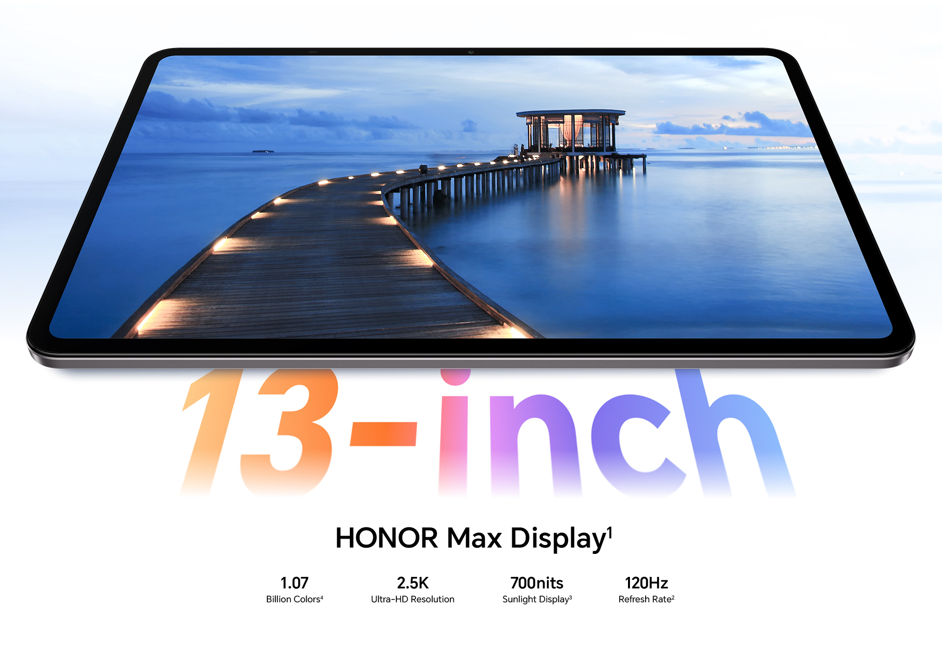 13-inch HONOR Max Display with 2.5K 120Hz specs
