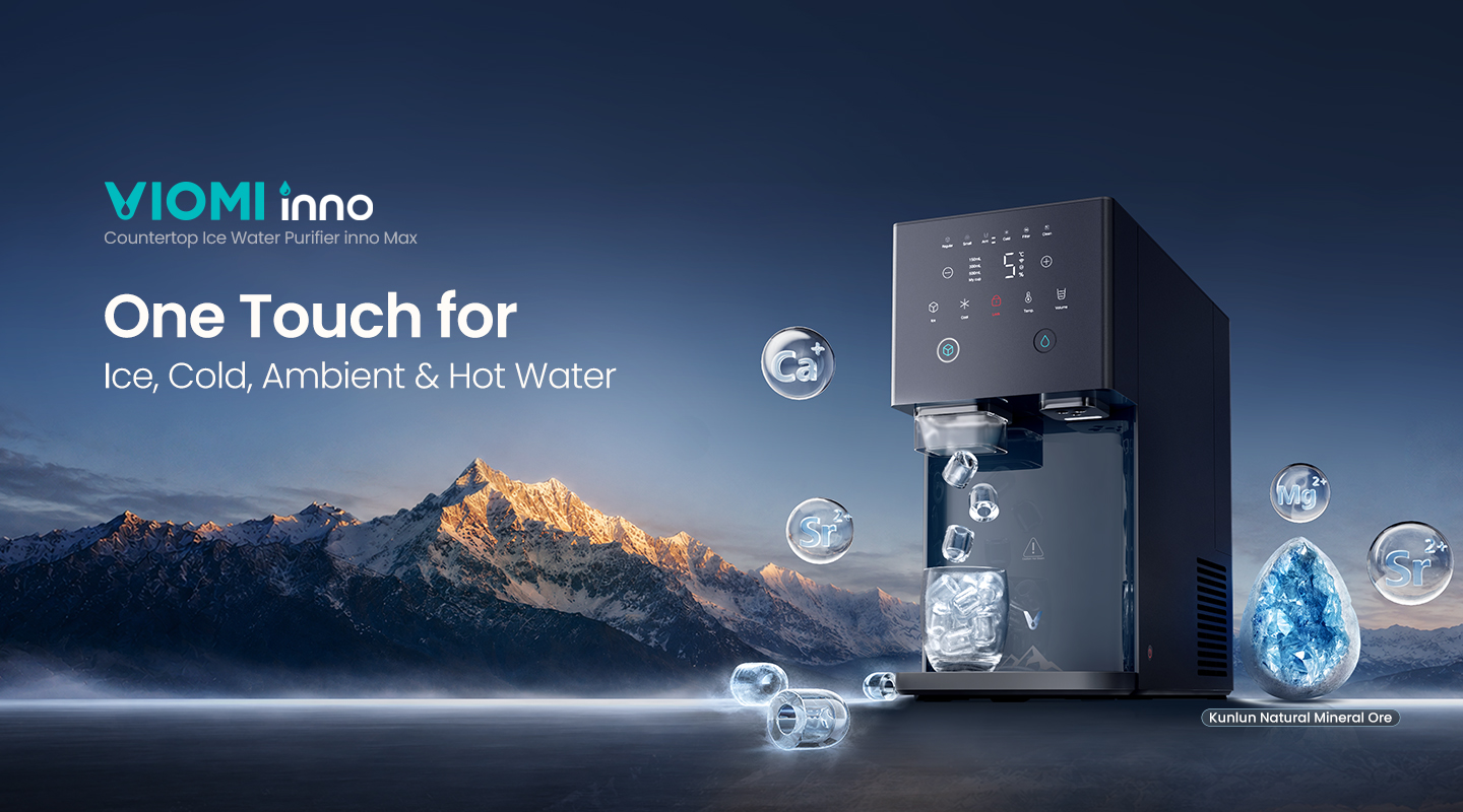 One touch for ice, cold, ambient, hot water
